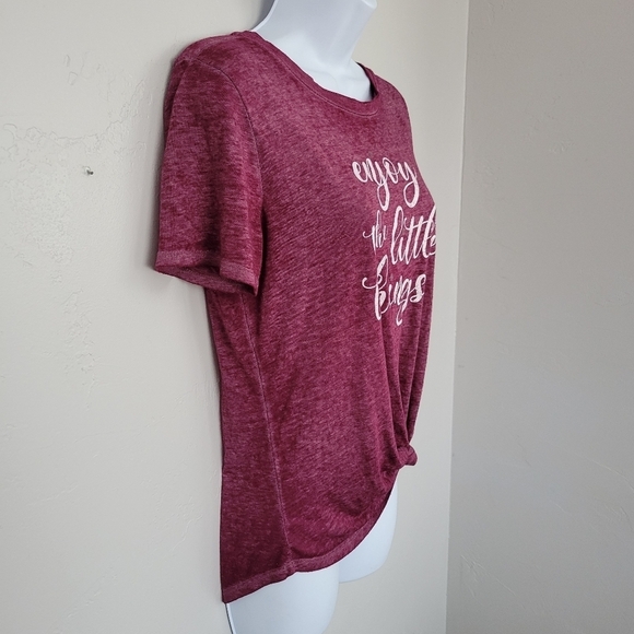 Maurices Women's Small Short Sleeve Graphic Tee T-shirt Enjoy the Little Things - Picture 4 of 7